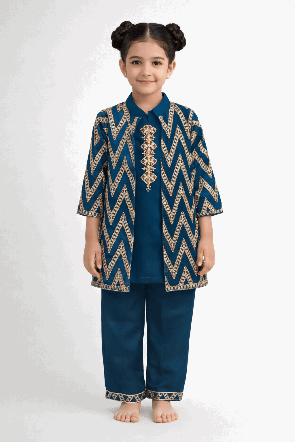 Little Princess Embroidered Fancy Suit