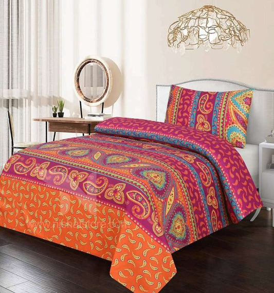 Single Bed Sheet Design 552 - Nishat Creative Store